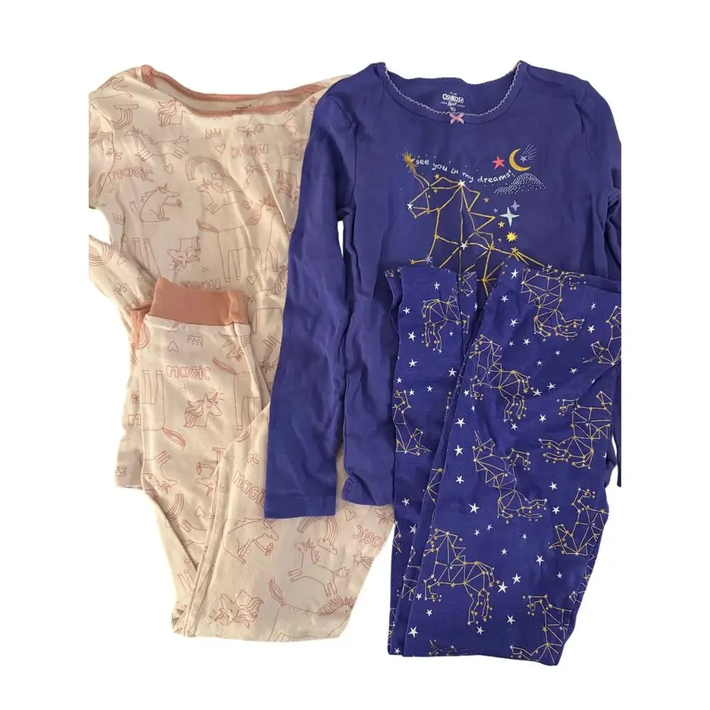 Carter's Unicorn pajamas bundle size 10